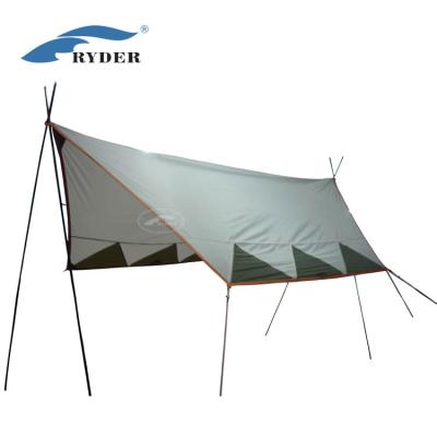 China Reinforced Waterproof Camping Sun Shade Shelter Lightweight UV Protection Outdoor Tent Beach Corners Tarp Tarp Spare for sale