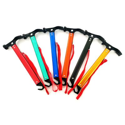 China Portable Outdoor Camping Multifunction Nail Puller Carbon Steel Hammer Aluminum Alloy Handle Mountaineering Hammer for sale