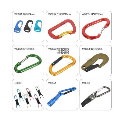 China Heavy Industry Custom Wholesale Custom Carabiner Multicolor Aluminum Hook Small For Outdoor Camping Mini Lock Hook for sale