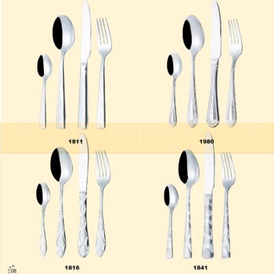 China Metal Silverware Kitchen Flatware Spoon And Fork Viable Wholesale Cutlery Set Stainless Steel for sale