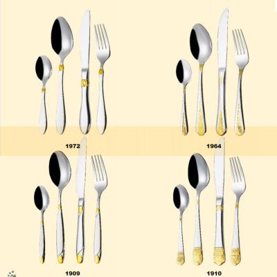 中国 Viable Kitchen Flatware Hotel Flatware Luxury Flatware Set Wedding Knife Fork Spoon Stainless Steel Silver Cutlery 販売のため