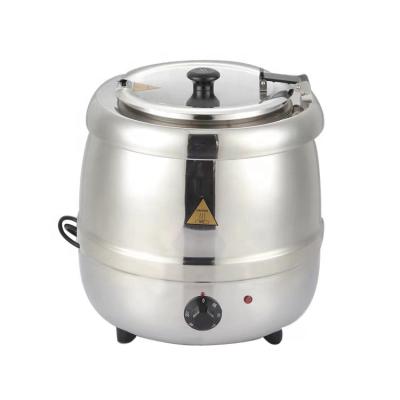 China Soup Warmer Soup Kettle 10 Liter 13L Stainless Steel Curry Pot Electric Soup Heater Warmer for Buffet for sale