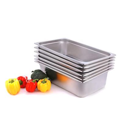 China Hotel Buffet Food Equipment Stainless Steel Normal Food Filters Gastronorm Containers Deep Food Containers for sale