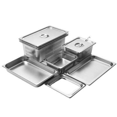 China Store Food /easy to clean Hotel Restaurant Supplies Stainless Steel Standard Food Pans GN Pan Gastronorm Food Container for sale