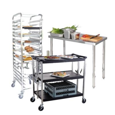 Cina Modern Desgin Stainless Steel Restaurant Food GN Pan Service Carts Tea Serving Carts For Sale in vendita