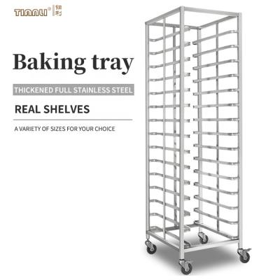 Cina Modern Custom Desgin 201 304 Stainless Steel GN Pan Trolley Rack Bakery Bread Cooling Trolley in vendita