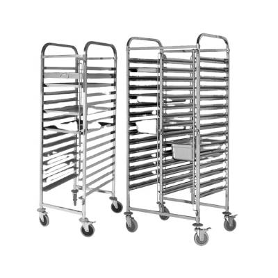 Cina Hotel Restaurant Restaurant 201 304 316 Trays Tray Trolly Gastronorm Food Grade Stainless Steel Trolleys in vendita