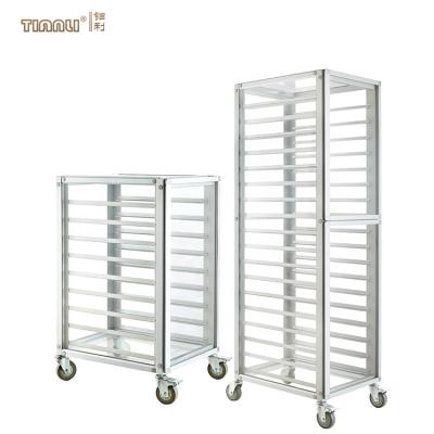 Cina Modern Desgin Food Cart Customized Commercial Sealing Tray Bakery Cooling Rack Trolley Trolley in vendita