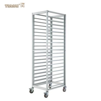 China Modern Desgin Aluminum Restaurant Trade 18 Tier Bakery Rack Trolley For Restaurant à venda