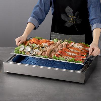 China Mini Modern Commercial Sushi Bar Display Buffet Desgin Chiller Fridge for sale