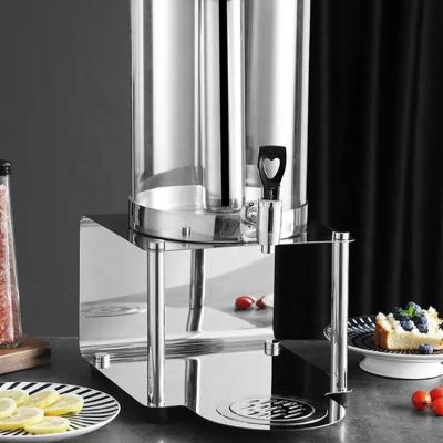 China Commercial stainless steel +glass hotel buffet juice dispenser for restaurant drink glass dispenser à venda