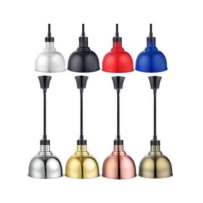 중국 Restaurant CE Hanging Equipment Food Carving Warmer Colorful Electric Kitchen Food Heat Lamp Warmer With Light 판매용