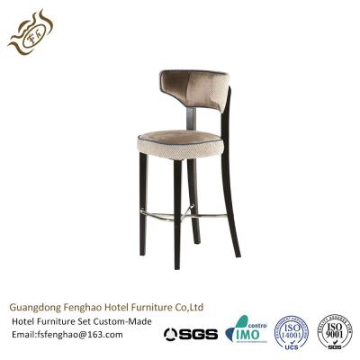 China High Back Hotel Bar Stools Button Deco Counter Height Swivel Bar Stools Upholstery for sale