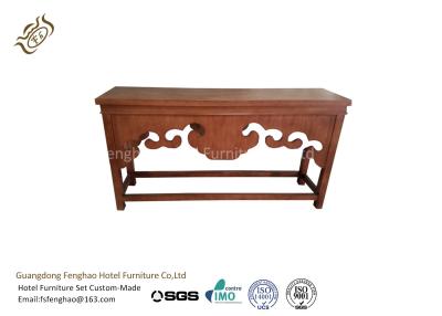 China Mahogany Carving Patrerns Hallway Console Table / Entryway Rustic Console Table for sale