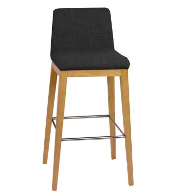 China Classic Espresso Counter Height Commercial Bar Stools With Backs / Rectangle Bar Stools for sale