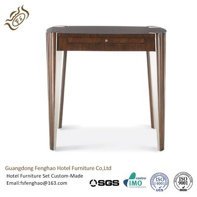 China Bedroom Vintage Chic Wood Console Table Tapered Legs With Drawers for sale