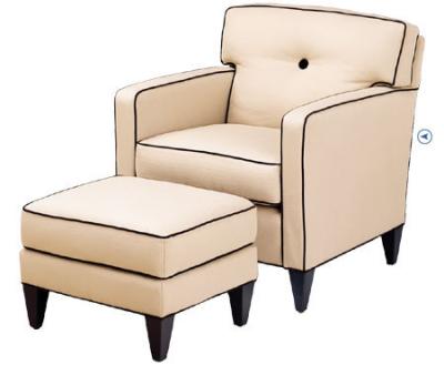 China High End Cream Leisure Chair Ottoman Accent Two Arm Chaise Lounge for sale