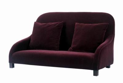 China Velvet Fabric Purple Hotel Room Sofa Three Two Seat Single Sofa Set for sale