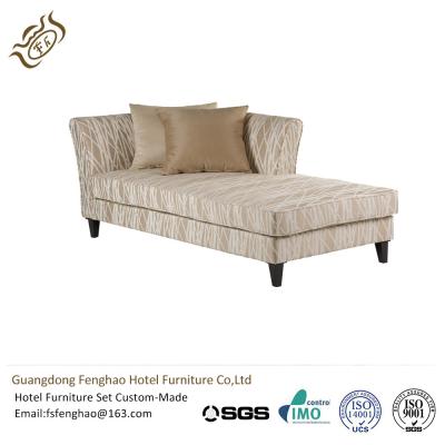 China Modern Leisure Linen Chaise Lounge Couch For Hotel , Velvet Chaise Lounge for sale