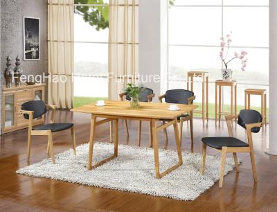 China Customized Soild Rustic Wood Restaurant Tables With Dining Chair for sale