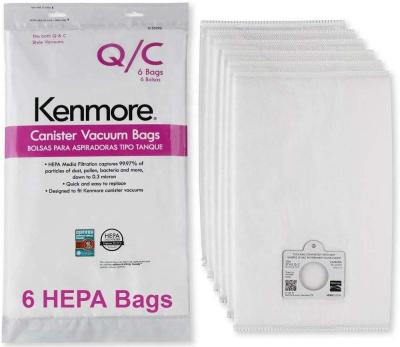 China Amazon Hot Selling Replacement Vacuum Cleaner Dust Bags 6 Type Non-Woven QC Kenmore Hepa PACK 53292 Vacuum Cleaner Filter Bag Dust Vacuum Bag Bags for sale