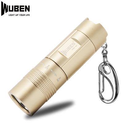 China Mini Rechargeable LED Flashlight Ring Light Led Light Small Key Chain Flashlight Custom Portable Convenient Gift Small Promotional Key for sale