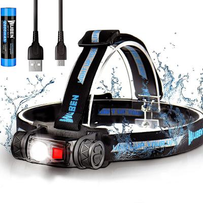 China 1200 Lumens Head Light Night Camping Fishing Led Headlamp Waterproof USB Rechargeable Led Light Headlight for sale