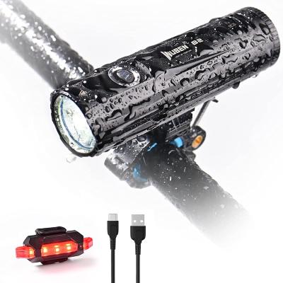 China Wuben 2021 1300 Lumens B2 Bike Accessories Front Tail Bike Led Light Rechargeable Lightweight B 2(21700) for sale