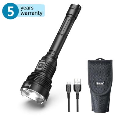 China xhp70 Convenient Powerful Bright Emergency LED Waterproof Chargeable Rechargeable Tactical Flashlight for sale