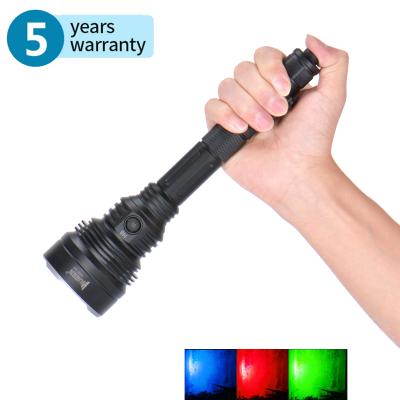 China WUBEN 1000M Outdoor Birds Mode Hunting LED Tactical Flashlight Red Green Blue Flashlight for sale