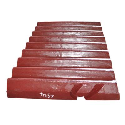 China Jaw Crusher Jaw Crusher Spare Parts Br380 Br550 Br580 Shanbao Terex Jaw Plate For Crushing Rock for sale