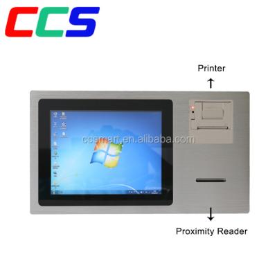 China Anodized Aluminum Alloy Process Win 10 Touch Screen Panel Rugged PC With Printer for sale