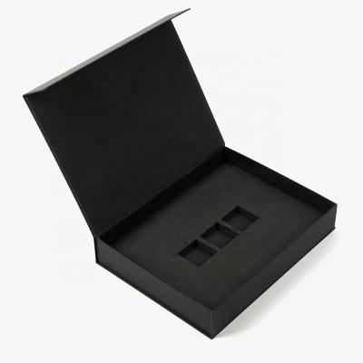 China Handmade Custom Luxury Book Shaped Rigid Paper Packaging Magnetic Gift Boxes With Eva Foam Insert for sale