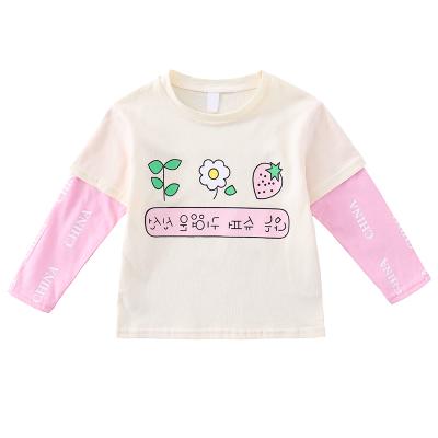 China 2021 Wholesale 100% High Quality Strawberry Two Anti-Shrink T Shirts For Kids for sale