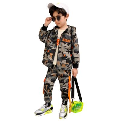 China Cotton Camouflage Suit Light Color Dark Color Spring Autumn Suit High Quality Cool Kids Brand for sale