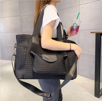 China Large Capacity Oxford Cloth Gym Tote Bag Workout Traveling Fitness Sports Shoulder Bags For Women for sale