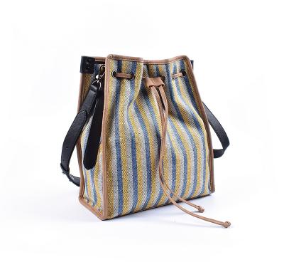 China Daily Use Cloth Female Handbag Band Shoulder Bag Cross - Body Bucket Bag for sale