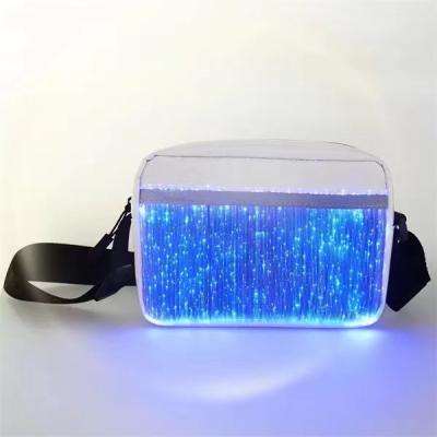 China High Quality Women Cross - Body Bag LED Light Up Luminous Gliter Handbags for sale