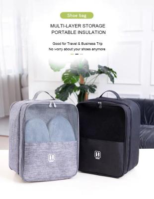 China Sports Shoes Storage In The XB2 Running Home Traveling Casual Zipper Storage Space Saving Polyester Waterproof Dustproof Bags Shoes Bags for sale