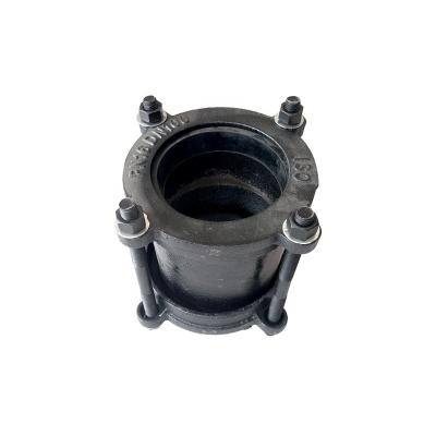 China Gibault Ductile Joint Full Iron Water Pipe Coupling For PVC Pipe Fitting for sale