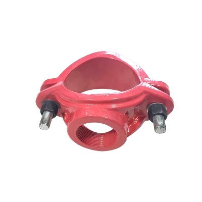 China Water Supply 250mm Pipe Saddle Clamp Price With Saddle Pipe Fittings Agriculture Irrigation for sale