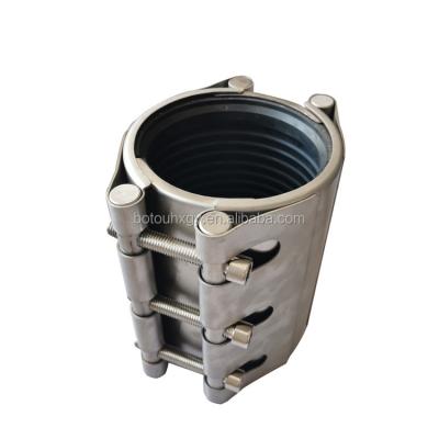 China Water Hdpe Stainless Steel Pipe Repair Leak Repair Coupling Clamp For Straight Pipeline for sale