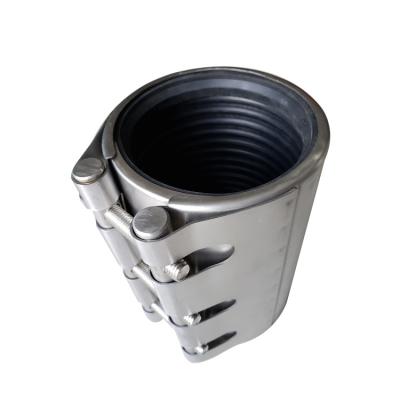 China Water Grip Type EPDM Flange On Mechanical Repair Stainless Steel Pipe Joint Pipe Fitting for sale