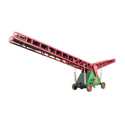 China Heat Resistant Custom Power Double-Wing Conveyor Belt Telescopic Mobile Loading Conveyor Belt for sale