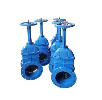 China General Soft Valve DN 150 Seal Flange Soft Resilient Nodular Iron Manual Gate Valve for sale