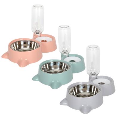 China Automatic Pet Bowl Wholesale Dispenser Automatic Drinking Water Food Making Pet Feeder for sale