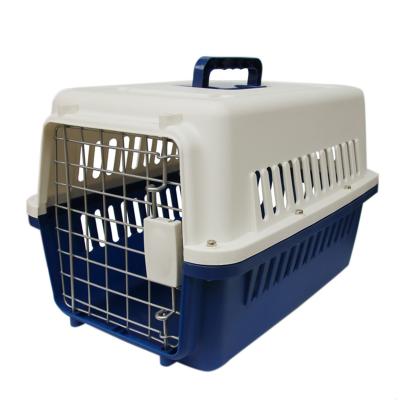 China Sustainable Dog Supplies Double Door Kennel Pet Travel Cage Portable Plastic Pet Cages , Carriers for sale