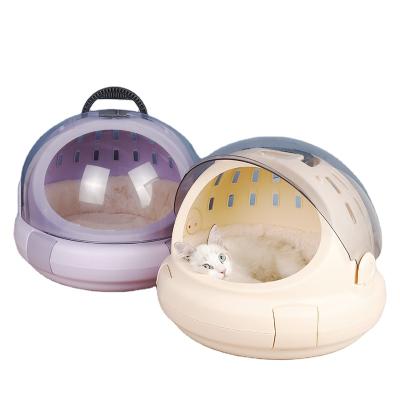 China 2021 Hot Sale Breathable Durable Pet Cages Carriers Houses Cat Travel Outdoor Portable Pet Cages for sale