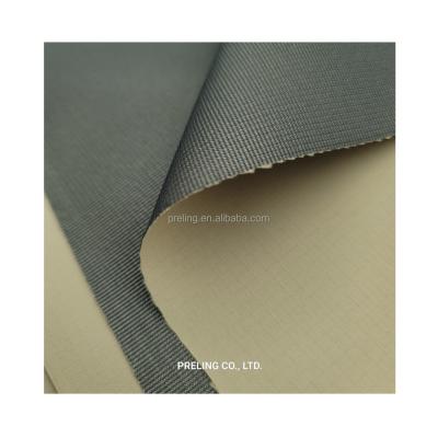 China New collection waterproof 50D 3in1 polyester ripstop grid 2.5mm laminated with knitting for jacket coat clothing for sale