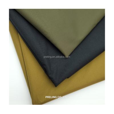 China Waterproof Polyester Wool Look 50D Twill Cation PU Laminated High Performance Fabric For Jacket Coat Vest for sale